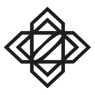 Beyaz arka planda iş için yaratıcı logo. Replikleri olan. Asgari