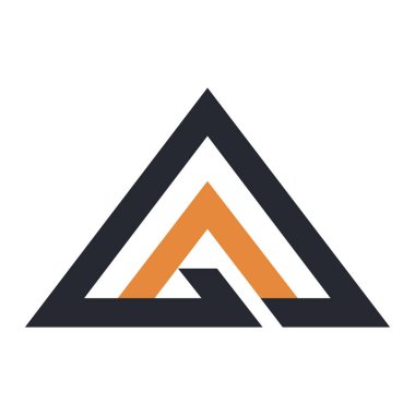 A harfi için modern vektör logosu