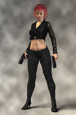 Güzel, iddialı bir kadın suikastçı, dedektif ya da iki silah tutan bir casus. Dizilerden biri..