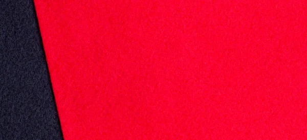 Червоно Чорний Колір Відчував Текстильну Текстуру Тканини Фону Вид Зверху — стокове фото