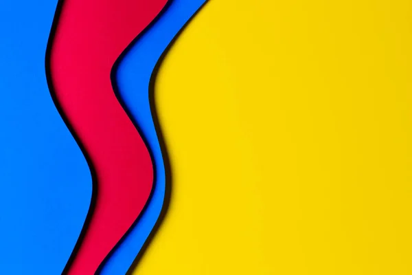 Абстрактный Цвет Фона Бумажной Текстуры Минимальная Композиция Стиля Резки Бумаги — стоковое фото