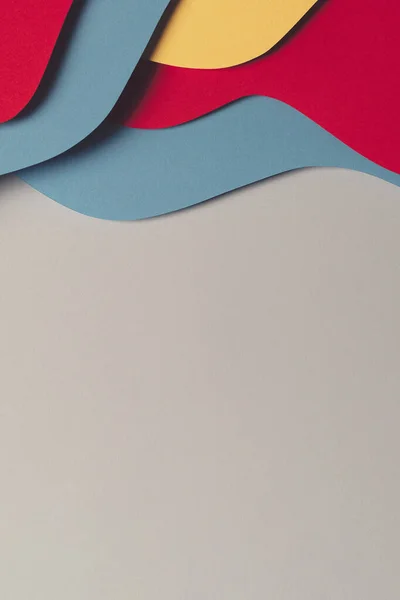 Αφηρημένο Χρωματιστό Χαρτί Υφή Φόντο Ελάχιστη Σύνθεση Στυλ Κοπής Χαρτιού — Φωτογραφία Αρχείου