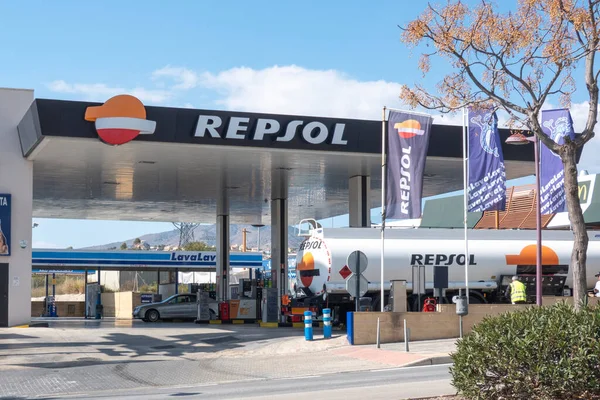 Finestrat Spain March 2023 Repsol Gas Station Repsol Spanish Multinational — Stockfoto