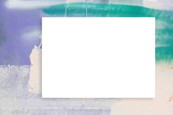 Нарисуй Пустая Белая Доска Билборд Реклама Общественная Информационная Доска Красочной — стоковое фото