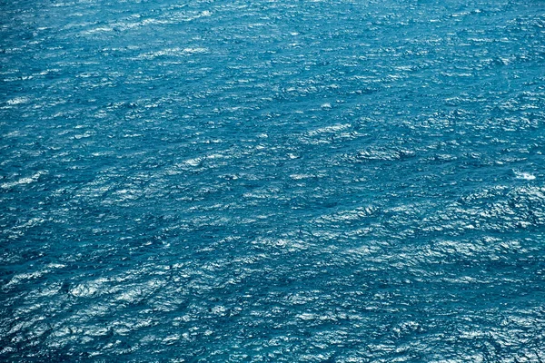 蓝色绿松石海水背景 空中景观 — 图库照片