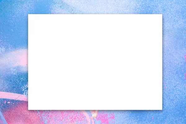 Нарисуй Пустая Белая Доска Рекламный Щит Реклама Общественная Информационная Доска — стоковое фото