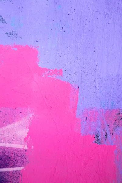 Purple Paint Strokes Smudges Pink Painted Wall Background Abstract Wall — Stock Photo, Image