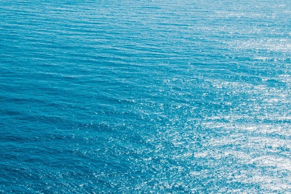 Blauer Türkisfarbener Meerwasserhintergrund Luftaufnahme — Stockfoto