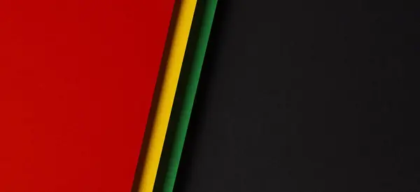 Black History Month background. Abstract black, red, yellow, green colors banner background.