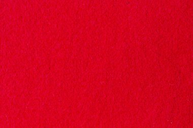 Kırmızı renk boş, keçeli kumaş dokusu arkaplanı.