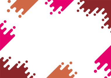 Soyut Geometrik Çerçeveli Pop Arkaplanı