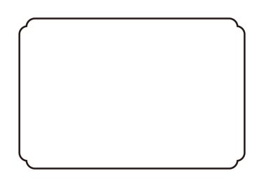 Basit siyah çizgi çerçeve çizimi