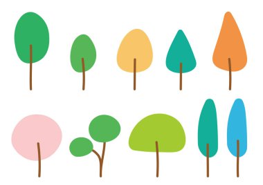 Renkli ve şık ahşap set