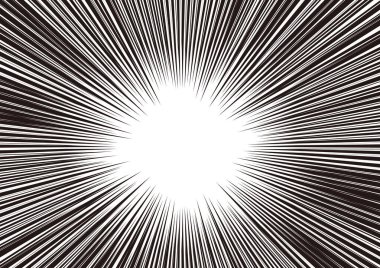 Siyah ve Beyaz Çizgi Film Biçimi Odaklanmış Çizgiler Arkaplan Web grafikleri