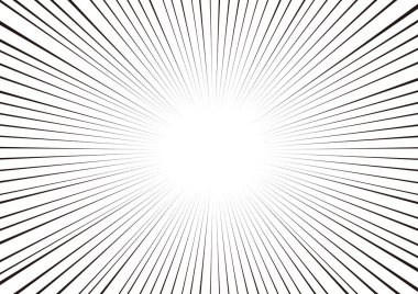 Siyah ve Beyaz Çizgi Film Biçimi Odaklanmış Çizgiler Arkaplan Web grafikleri