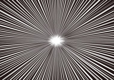 Siyah ve Beyaz Çizgi Film Biçimi Odaklanmış Çizgiler Arkaplan Web grafikleri