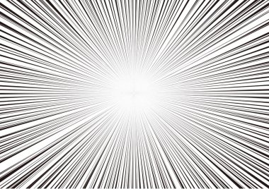 Siyah ve Beyaz Çizgi Film Biçimi Odaklanmış Çizgiler Arkaplan Web grafikleri