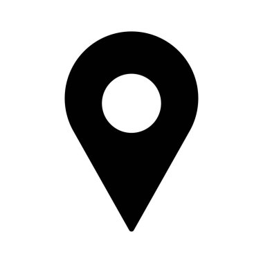 Haritadaki harita iğnesinin basit resmi
