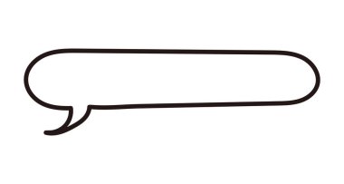 Kare el yazısı konuşma baloncukları Birim Siyah satır