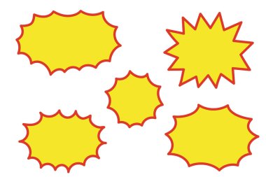 Sivri uçlu balon seti, sarı.