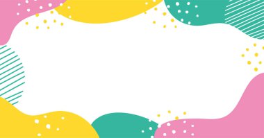 Stylish Wave Frame Geometrik Desenli Arkaplan ResmiComment