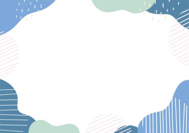 Stylish Wave Frame Geometrik Desenli Arkaplan ResmiComment