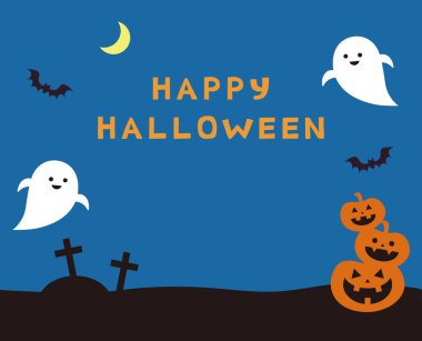 Cadılar Bayramı Şirin Çerçeve Arkaplanı Clipart