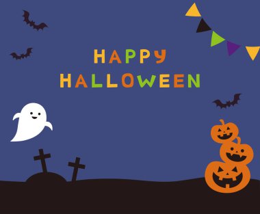 Cadılar Bayramı Şirin Çerçeve Arkaplanı Clipart