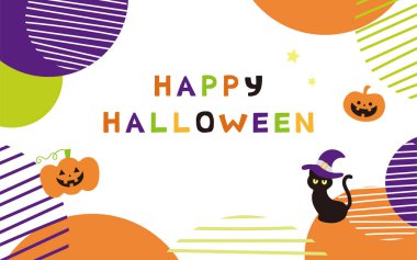 Yuvarlak çerçeve Cadılar Bayramı başlığı