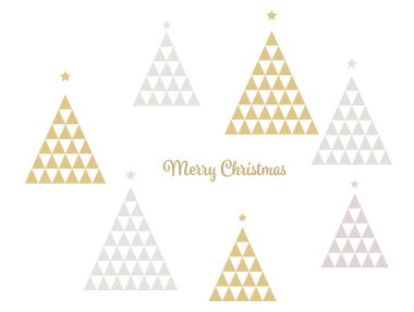 Basit ve modaya uygun Noel ağacı resmi