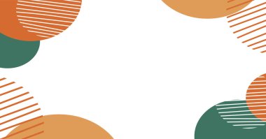 Elle çizilen soyut sonbahar çerçeveleri