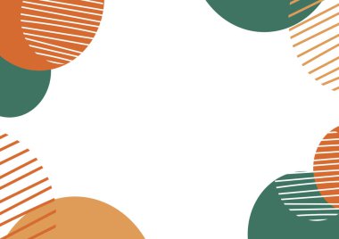 Elle çizilen soyut sonbahar çerçeveleri