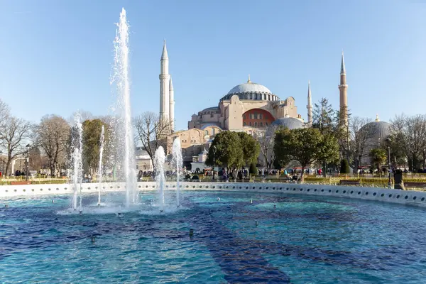 stock image The fountain in front of hagia sofia in Istanbul.