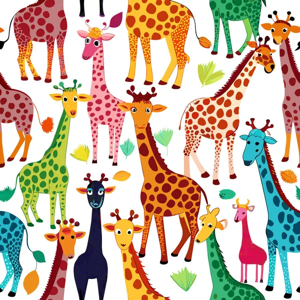 stock vector Giraffe pattern design, vector illustration for fabric print paper connected seamlessly.