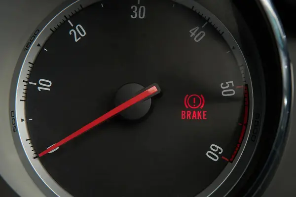 Brake error light illuminated on dashboard