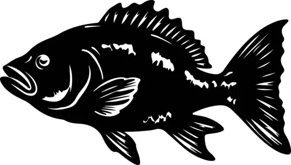 stock vector Coelacanth Fish Silhouette Vector Illustration White Background