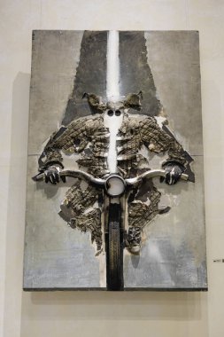 Lutsk, Ukrayna - 26 Şubat 2023 - Korsaki Modern Ukrayna Sanat Müzesi, modern Ukraynalı sanatçıların eserleri