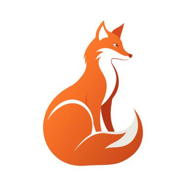 Fısıldayan Tilki Silueti sanat vektörü