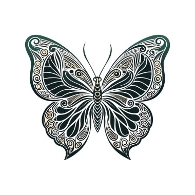 Siluetteki Zarif Kelebek Fısıltıları