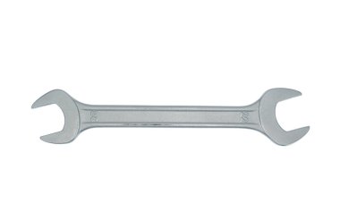Açık uçlu anahtar. Beyaz arkaplanda 20-22 mm izole edilmiş.