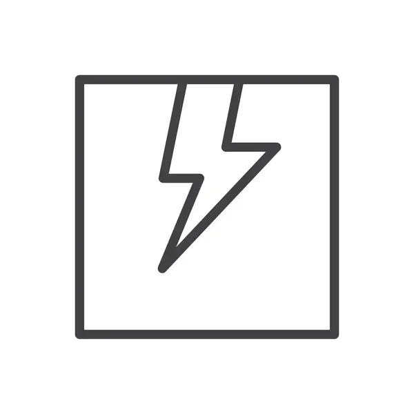 kutu simgesi satırı 01Bolt kare kutu vektör logosu, hızlı dağıtım, indirme, güç, çizgi sanatı, elektrik.