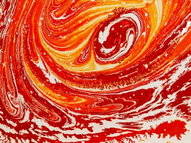 Karışık beyaz ve turuncu boya arka plan