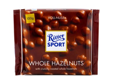 BUCHAREST, ROMANIA - 25 Mart 2016. Ritter Spor Fındığı, fındıklı sütlü çikolata.