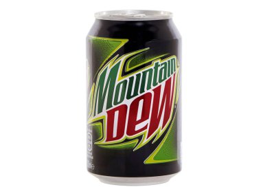 BUCHAREST, ROMANIA - 26 Mayıs 2015. Bir şişe Mountain Dew.