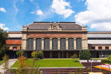 Budapeşte, Macaristan Nyugati tren istasyonunda. istasyon gustafe tarafından inşa edilen eiffel, Eyfel Kulesi mimarı
