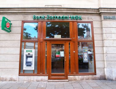 KRAKOW, POLAND - 17 Ağustos 2019. Zachodni WBK Krakow şubesi