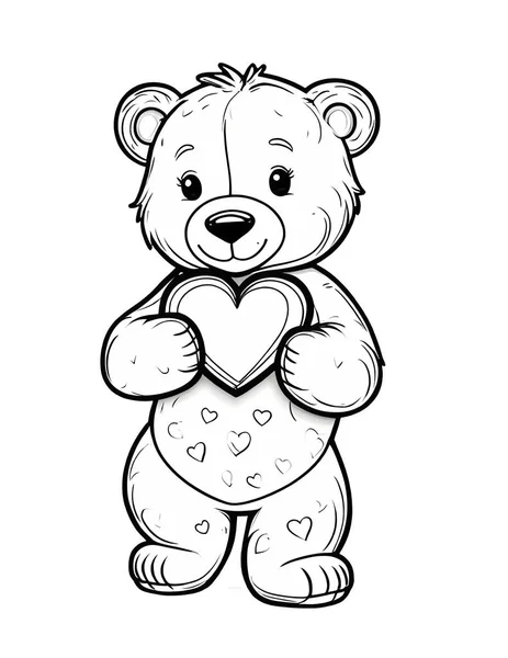 Sevgililer Günü için küçük bir ayıyı boyuyorum