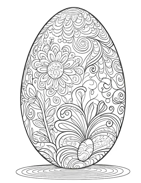 Yumurta kaynaklı Paskalya Macerası: Renkli Sayfa Neşe