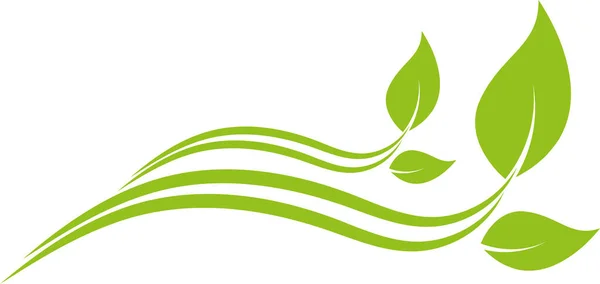 Leaves Plant Organic Wellness Gardener Naturopath Background — Stock Vector