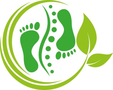 Feet, chiropractor, orthopaedics, physiotherapy, massage, logo